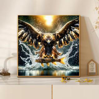 Preview: Diamond Painting Majestätischer Adler